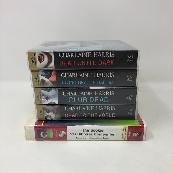 Charlaine Harris True Blood Sookie Stackhouse 1-4 and Companion 5 Audiobooks - Picture 3 of 9